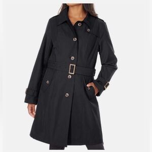Classic Black Women's Trench Coat